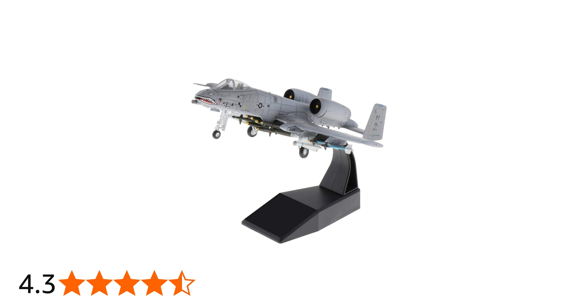 Amazon | T TOOYFUL A-10攻撃機戦闘機ダイキャスト飛行機モデル