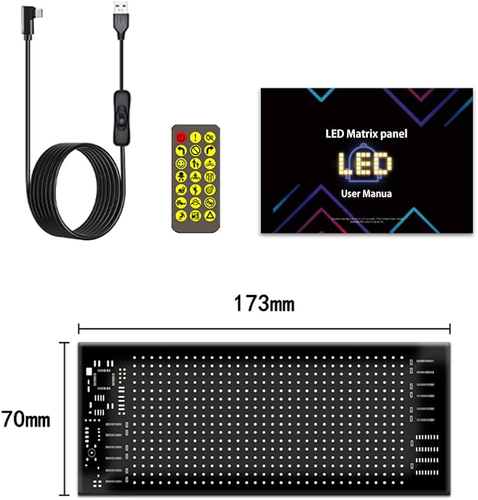 Amazon.co.jp: mumisuto 曲げ可能なLED電光掲示板 ネオンサイン 看板