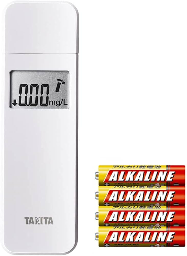 Amazon | タニタ アルコールチェッカー ホワイト （電池1パック4本