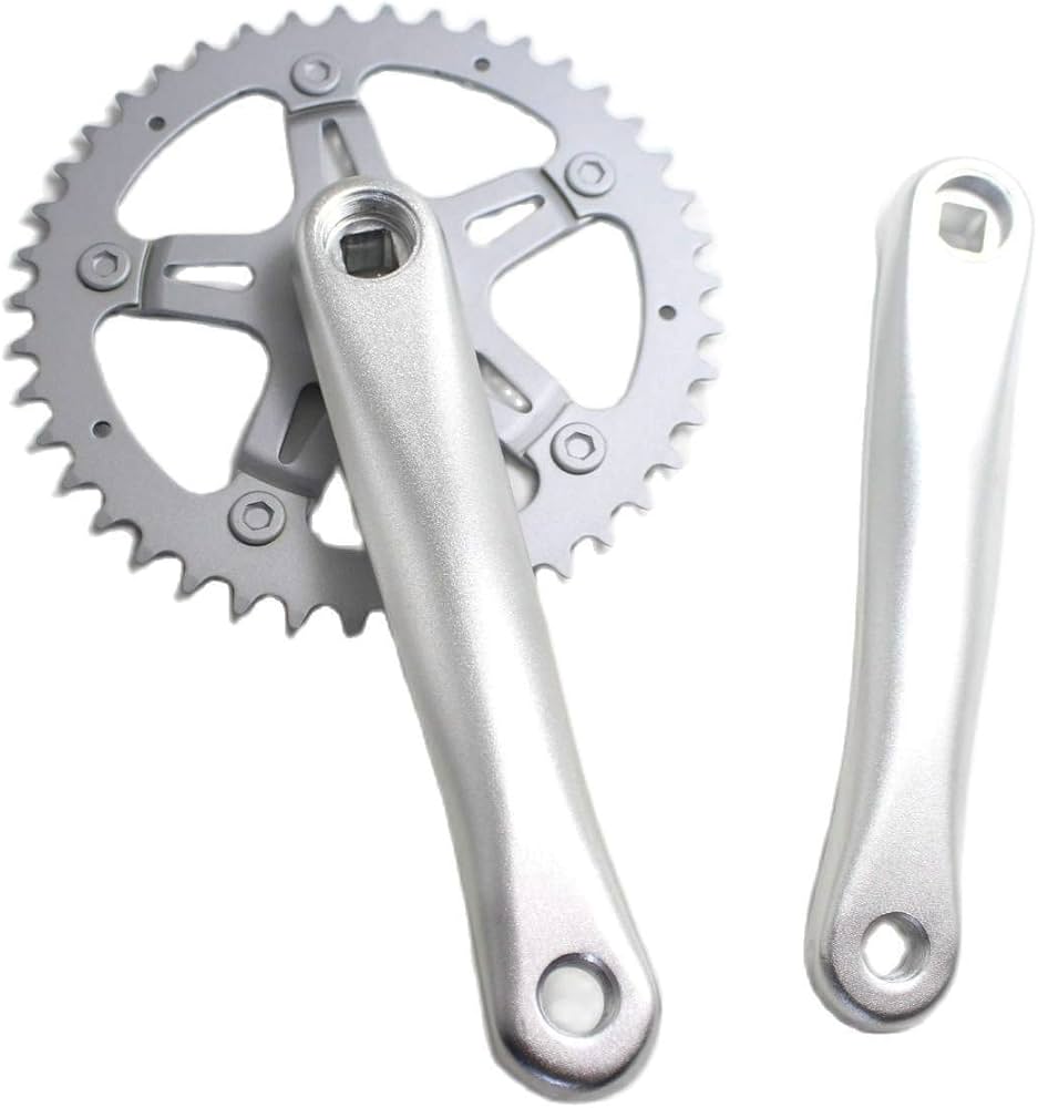 Amazon | 42T ロードバイク クランクセット シングルスピード 自転車