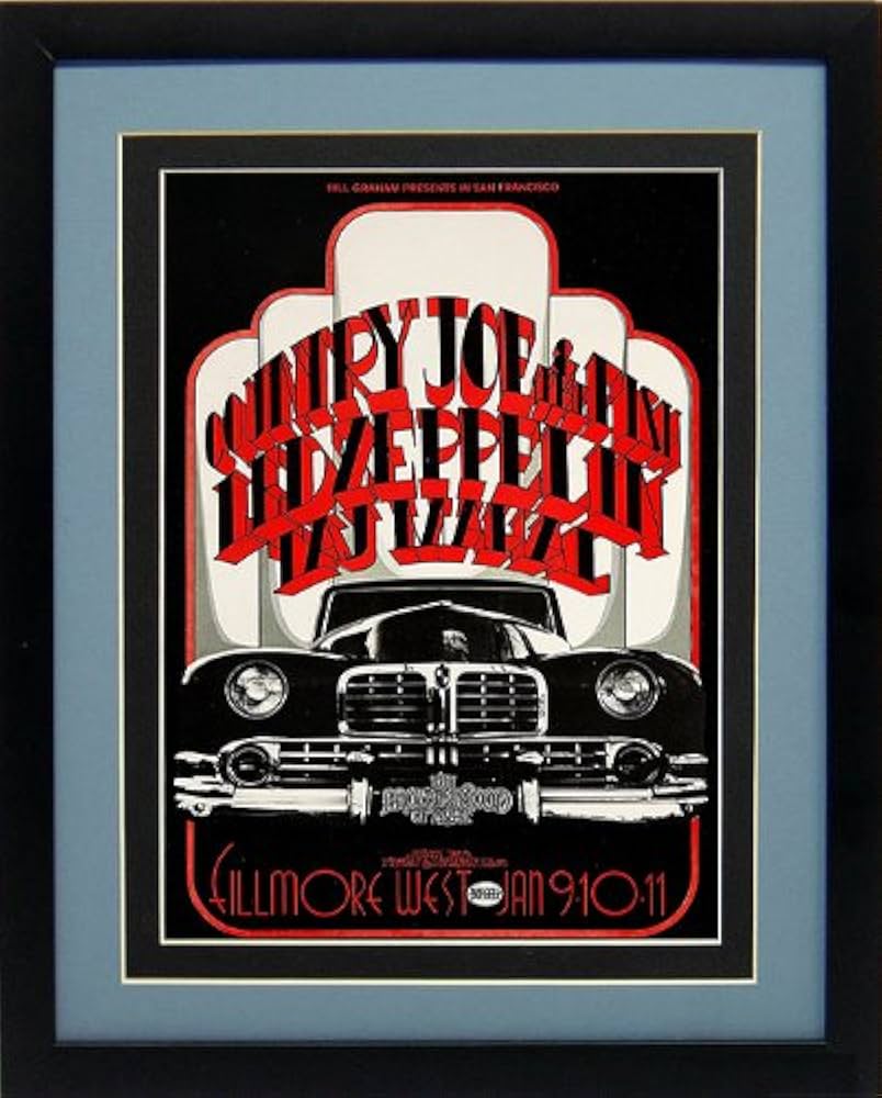Amazon.com: Led Zeppelin with Country Joe & Fish Concert Poster