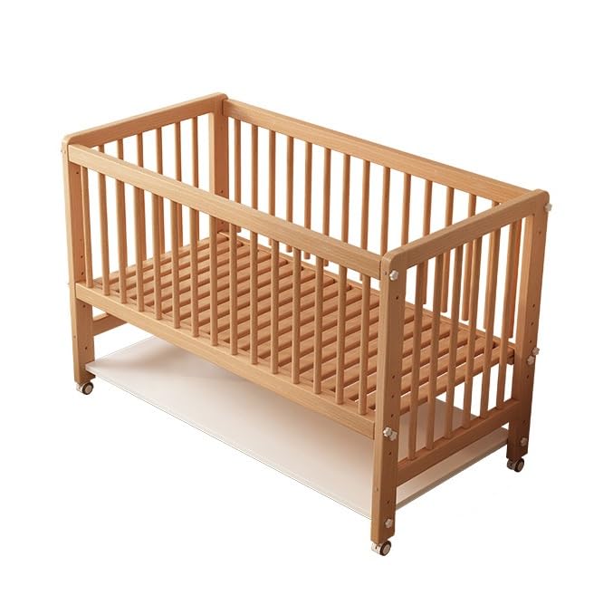 Amazon.co.jp: ZEOPLE ベビーベッド 木製 ハイタイプ 幼児用ベビー