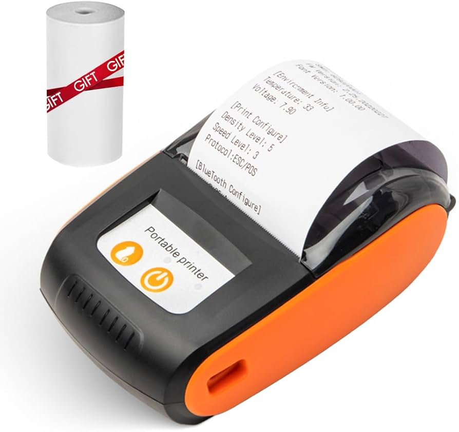 Amazon.com: Portable Receipt Printer 58mm Mini Thermal Printing