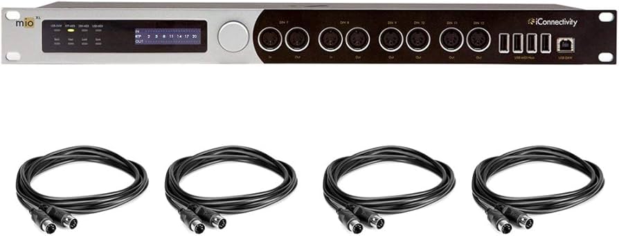Amazon.com: iConnectivity mioXL MIDI Interface with 4x MIDI Cable
