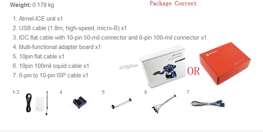 Amazon.com: Atmel-ICE Basic Kit AVR SAM Programmer Debugger