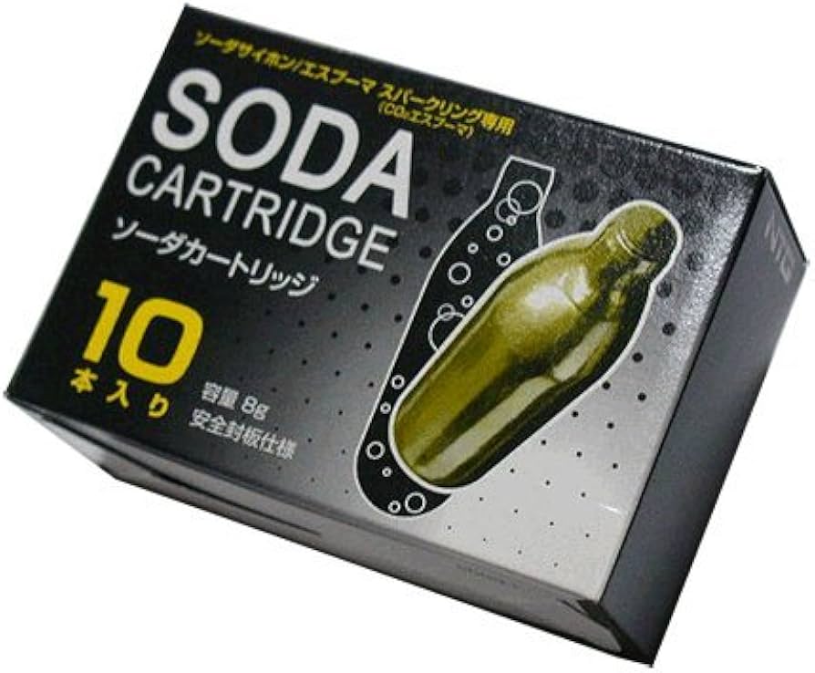 Amazon | 日本炭酸瓦斯 10本入り ） エスプーマ、ソーダ サイフォン用