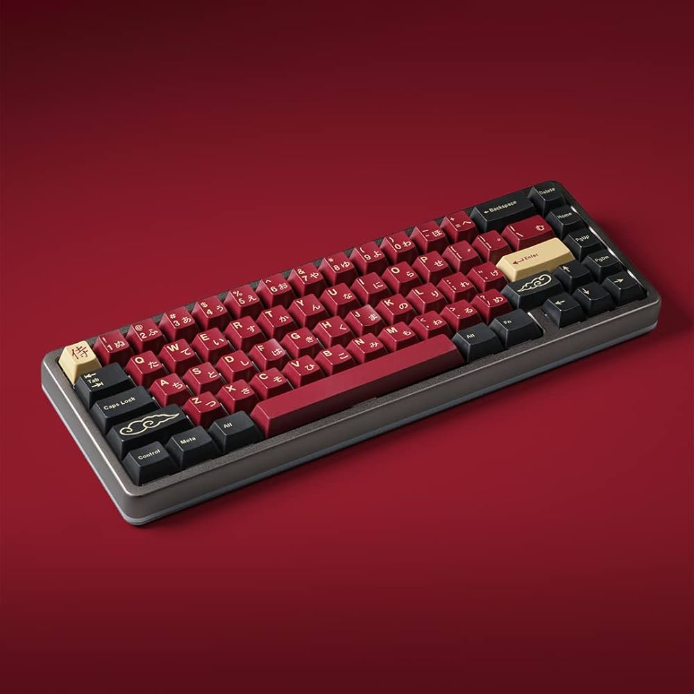 Amazon.co.jp: DROP + Redsuns GMK Red Samurai Keycap Set for 65