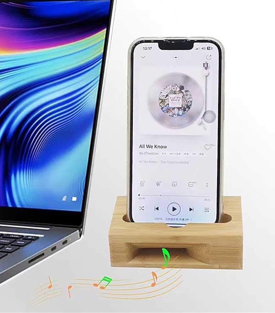 Amazon.co.jp: TSUCIA スマホスピーカー スタンド 天然竹製 スマホ