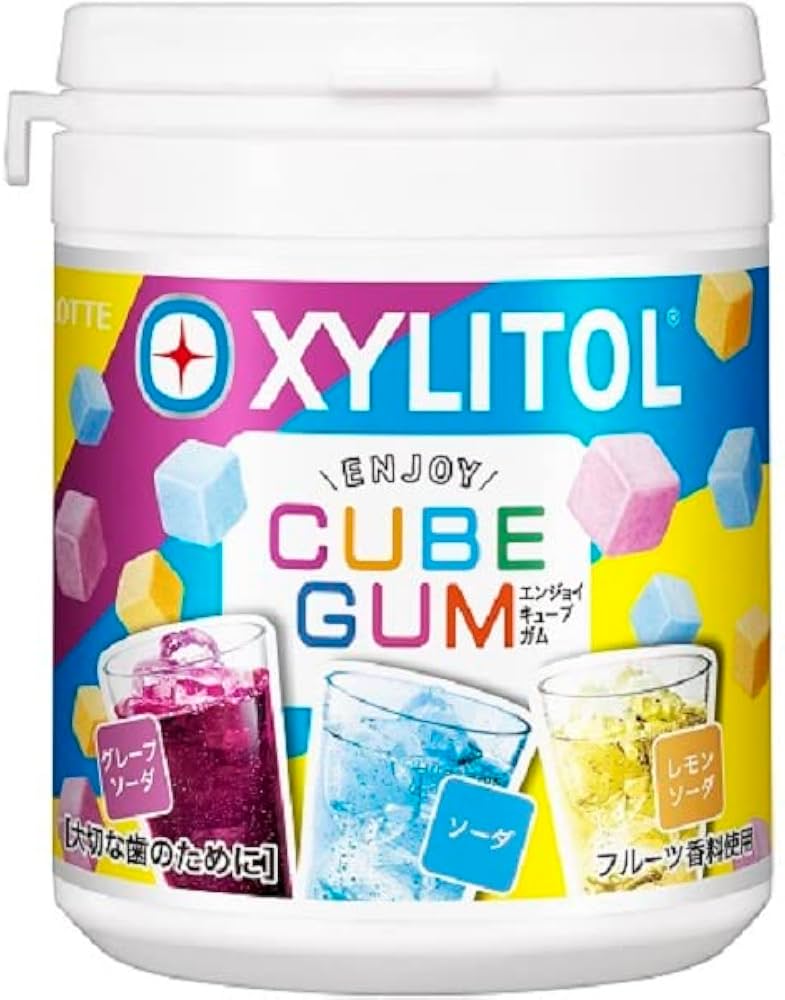 Amazon | ロッテ キシリトールガム ENJOY CUBEアソートボトル 122g