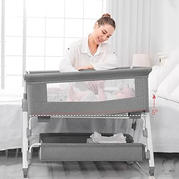 Amazon | ベビーベッド 多機能 添い寝ベッド 揺りかごに変身可能