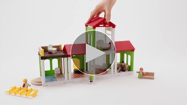 Amazon.com: BRIO World - 33941 Family House | 46 Piece Play House