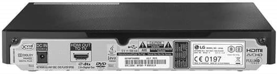 Amazon.com: LG BP350 Blu-ray Disc & DVD Player Full HD 1080p