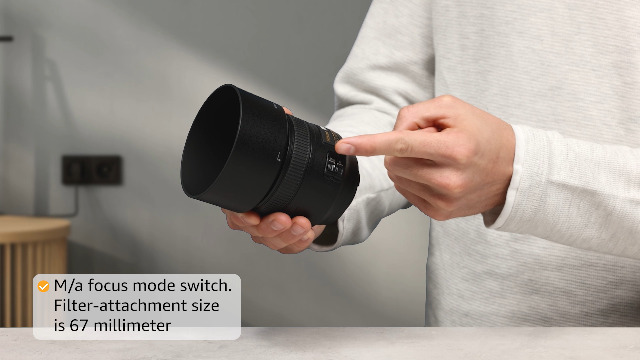 Amazon.com : Nikon AF S NIKKOR 85mm f/1.8G Fixed Lens with Auto