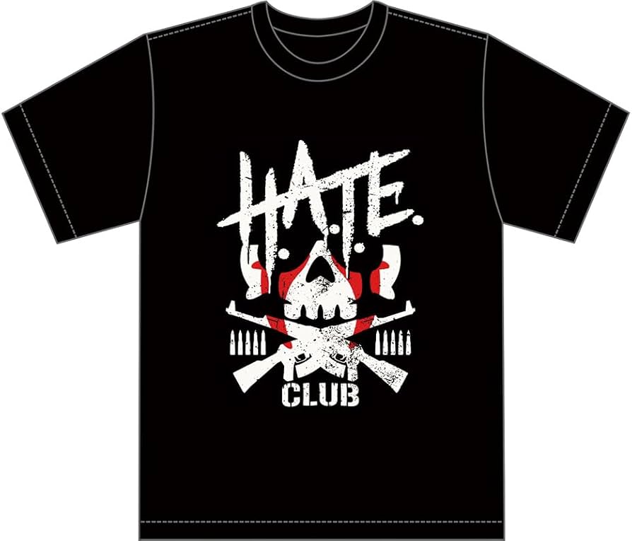 Amazon.co.jp: 新日本プロレスリング Tシャツ H.A.T.E. CLUB Historic