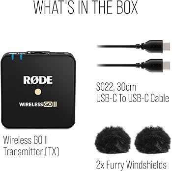 Amazon.com: RØDE Wireless GO II TX Ultra-compact Wireless