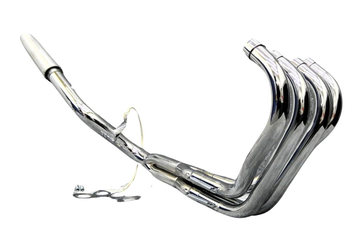 Amazon | NC42 DJガニマタ6分割マフラー メッキ アウター