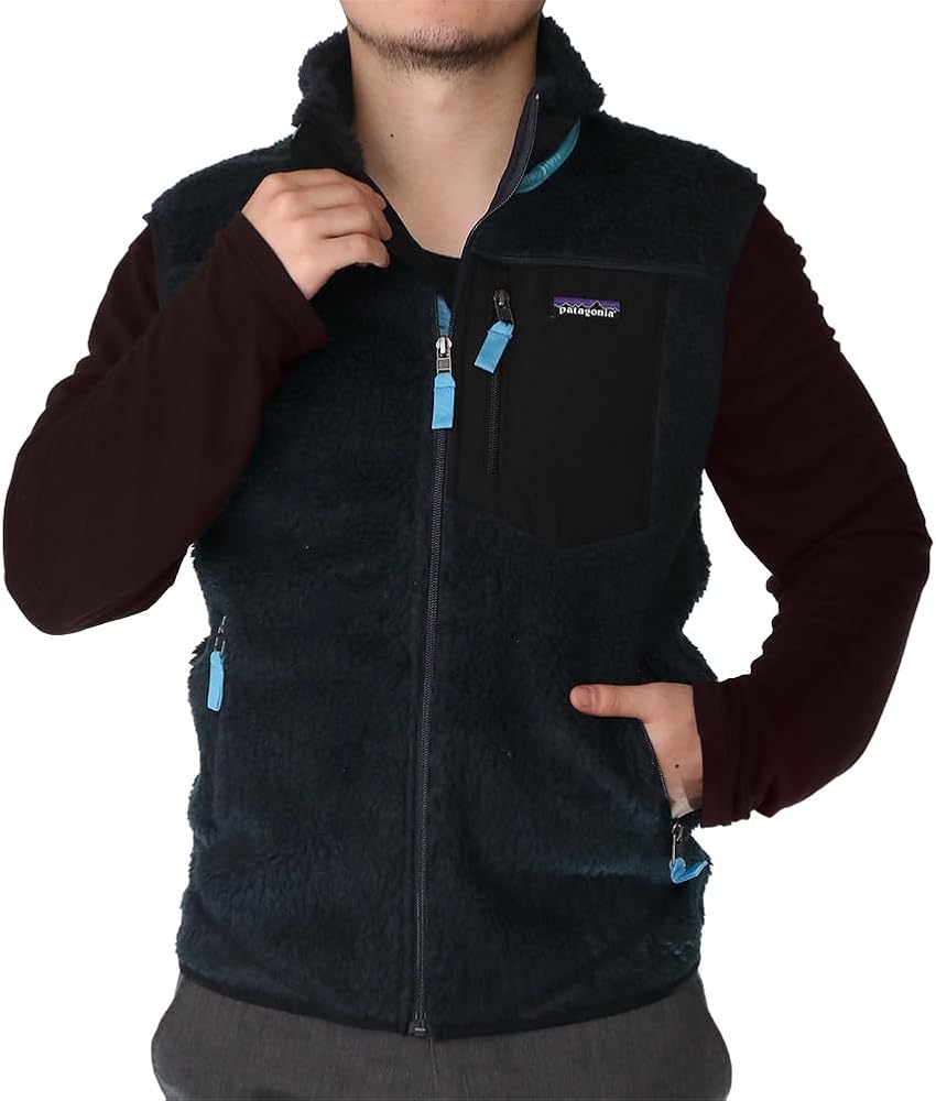 Patagonia ネイビー フリース ベスト patagonia フリースベスト