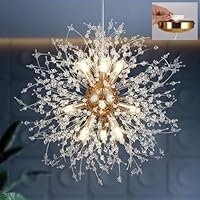 Amazon.co.jp : Oobaa現代タンポポシャンデリア照明器具 LEDクリスタル