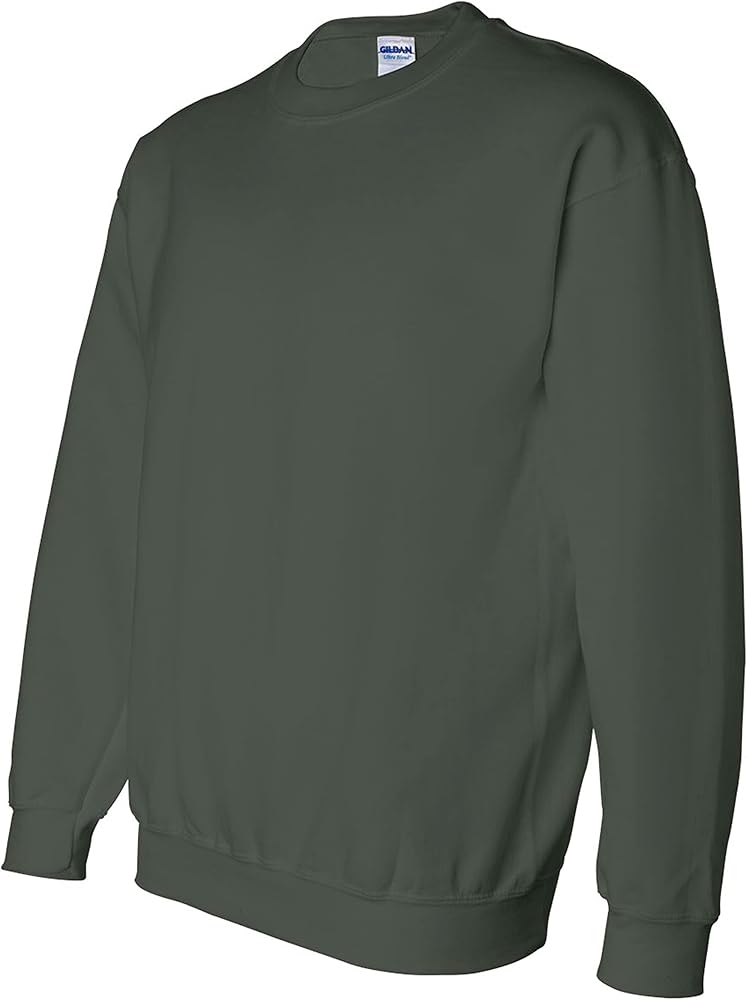 Gildan Men's Heavy Blend Crewneck Sweatshirt, Forest Green, X
