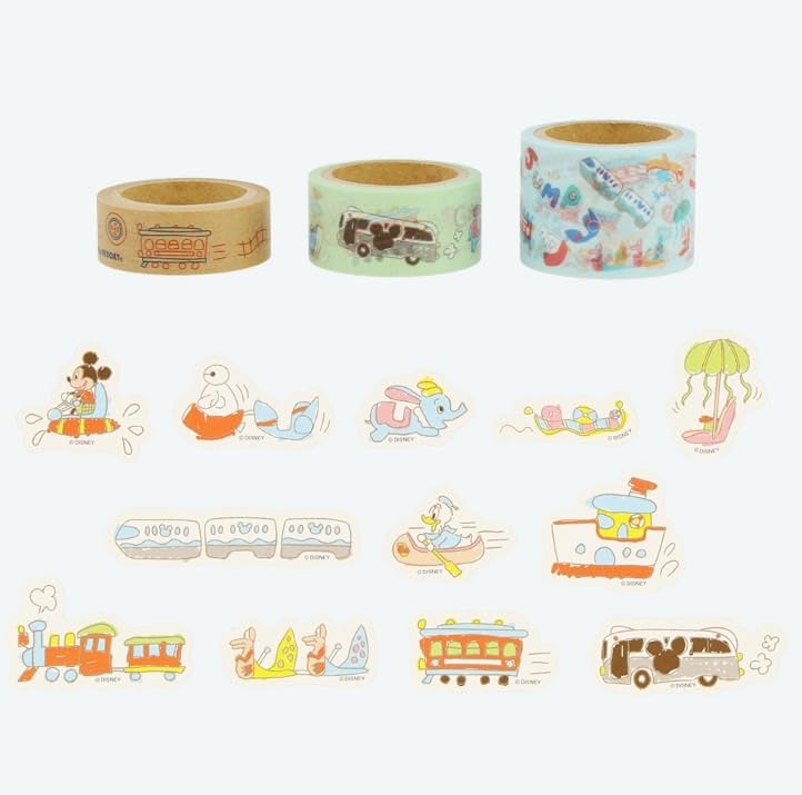 Amazon.co.jp: ディズニーリゾートクルーザー マスキングテープ3個