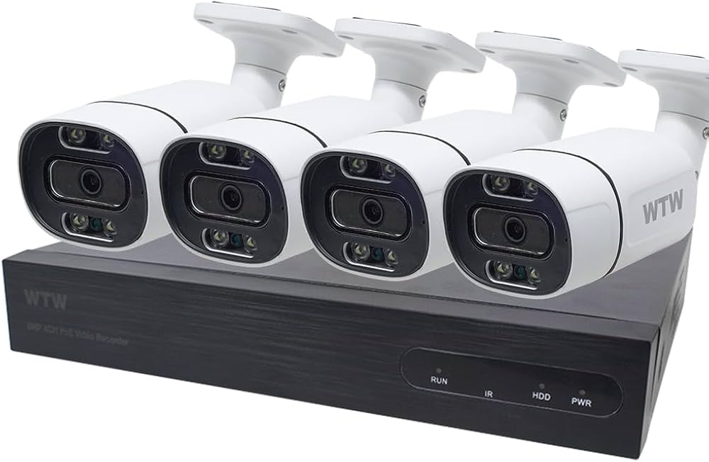 Amazon.co.jp: WTW 塚本無線 500万画素XPoEバレット型白4台 HDD2TB搭載