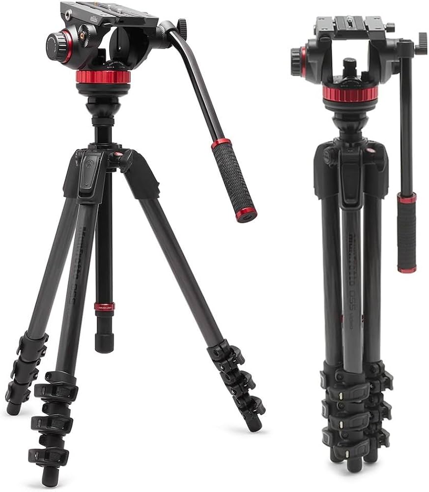 Amazon | マンフロット(Manfrotto) MVH502AHビデオ雲台+055カーボン