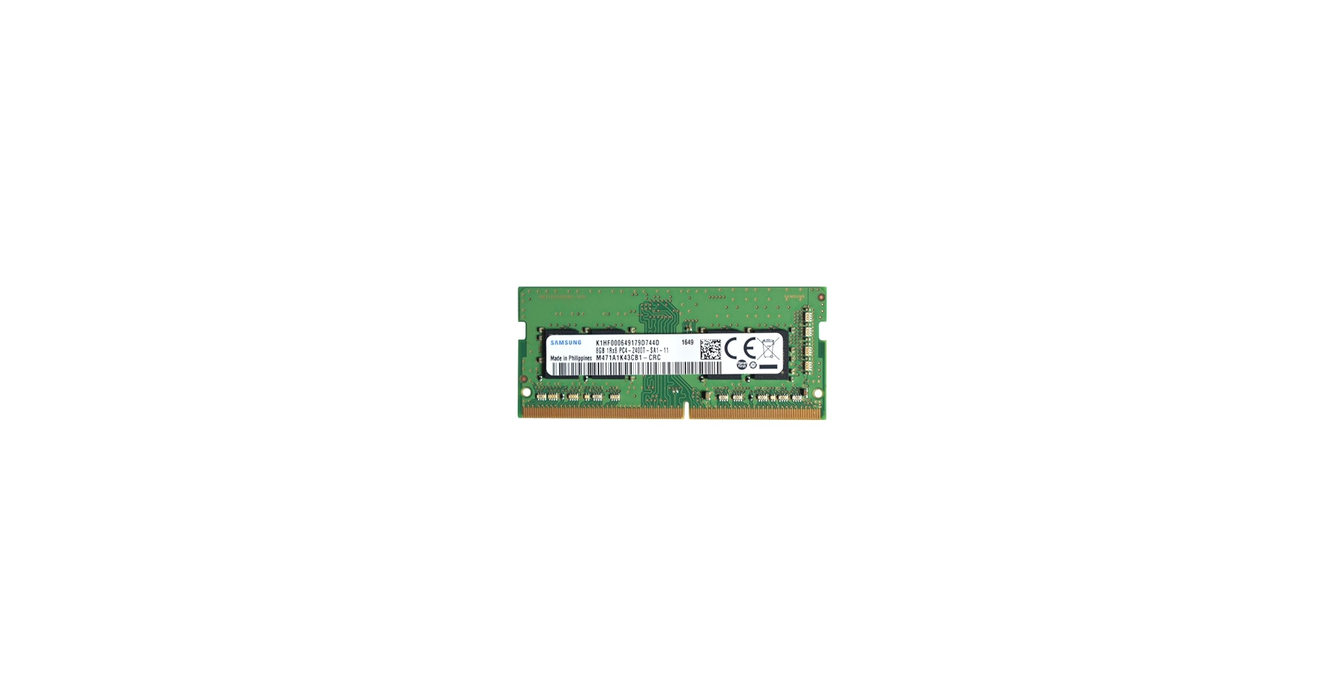 Samsung 8GB DDR4 PC4-19200, 2400MHz, 260 PIN SODIMM, CL 17, 1.2V