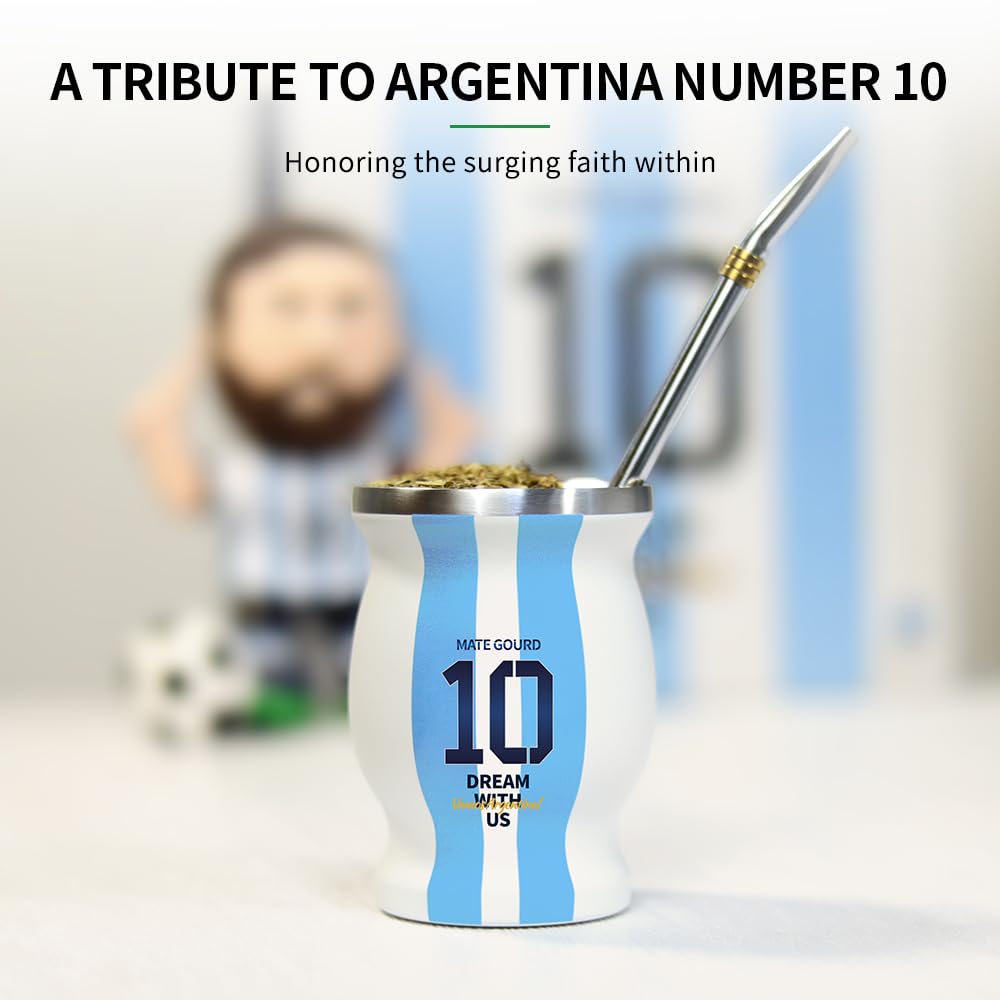 Amazon.com: Argentina Captain No.10 Yerba Mate Gourd, Double