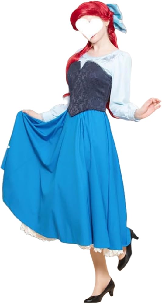 Amazon.co.jp: [900] アリエル キスザガール 仮装 ドレス コスプレ