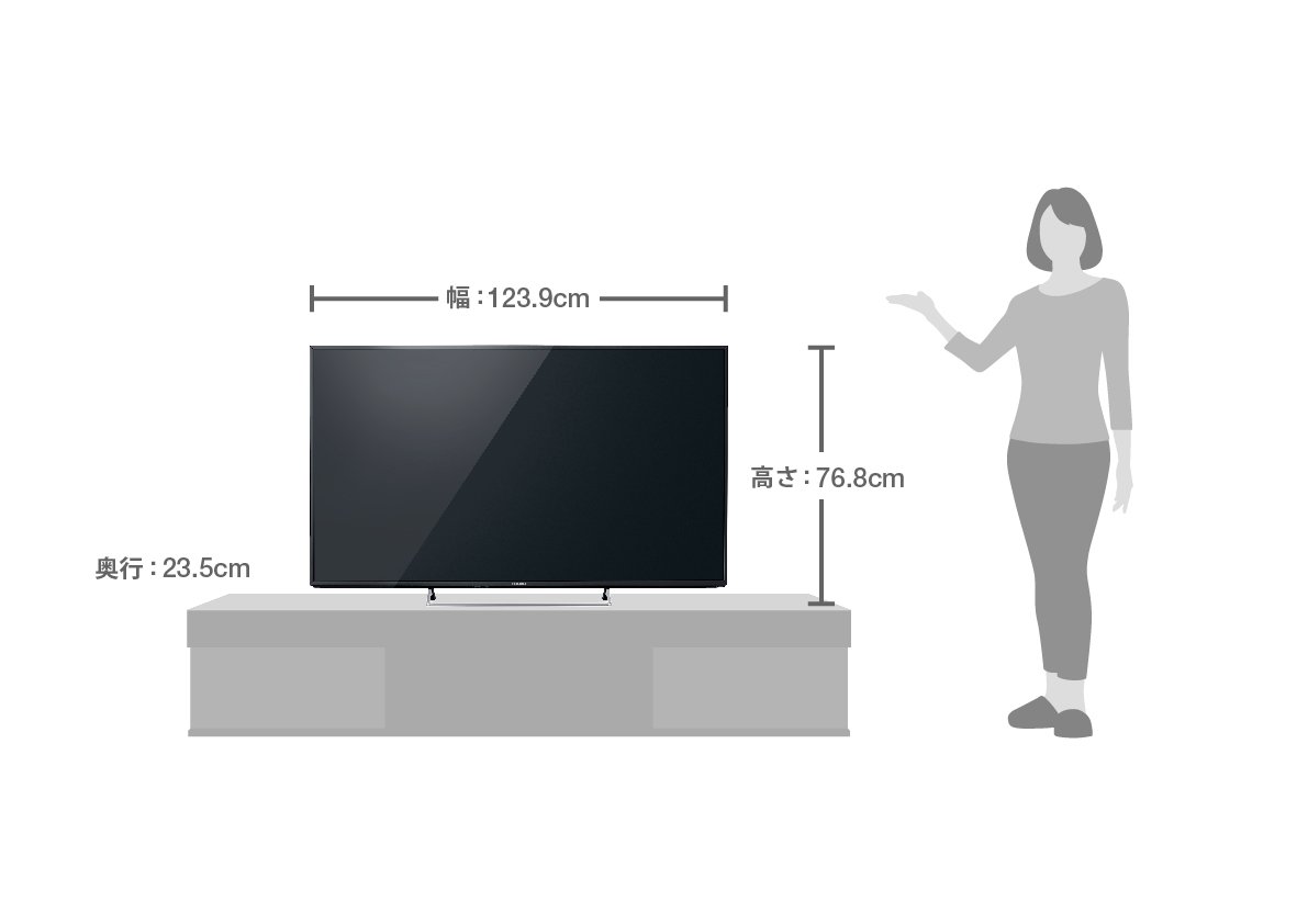Amazon | パナソニック 55V型 液晶テレビ ビエラ TH-55CX800 4K USB
