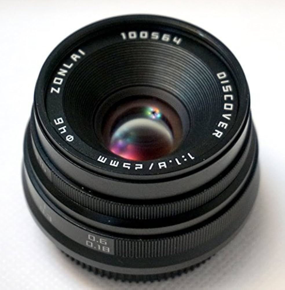 Amazon.co.jp: ZONLAI 25mm F1.8 Discover マニュアルフォーカスレンズ