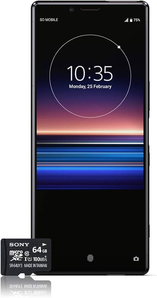 Amazon | Sony XPERIA 1 - J9110 (128GB / 6GB RAM) - Black ブラック