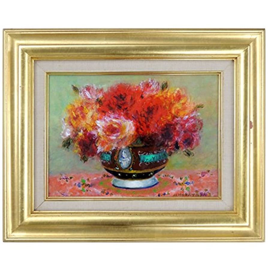 田渕眞兒 油絵 油彩画 薔薇シリーズ 花 No.8+s 田渕眞兒 油絵 油彩画