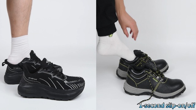 Amazon.com | JACKSHIBO Slip in Men Hands Free Wide Toe Box Shoes