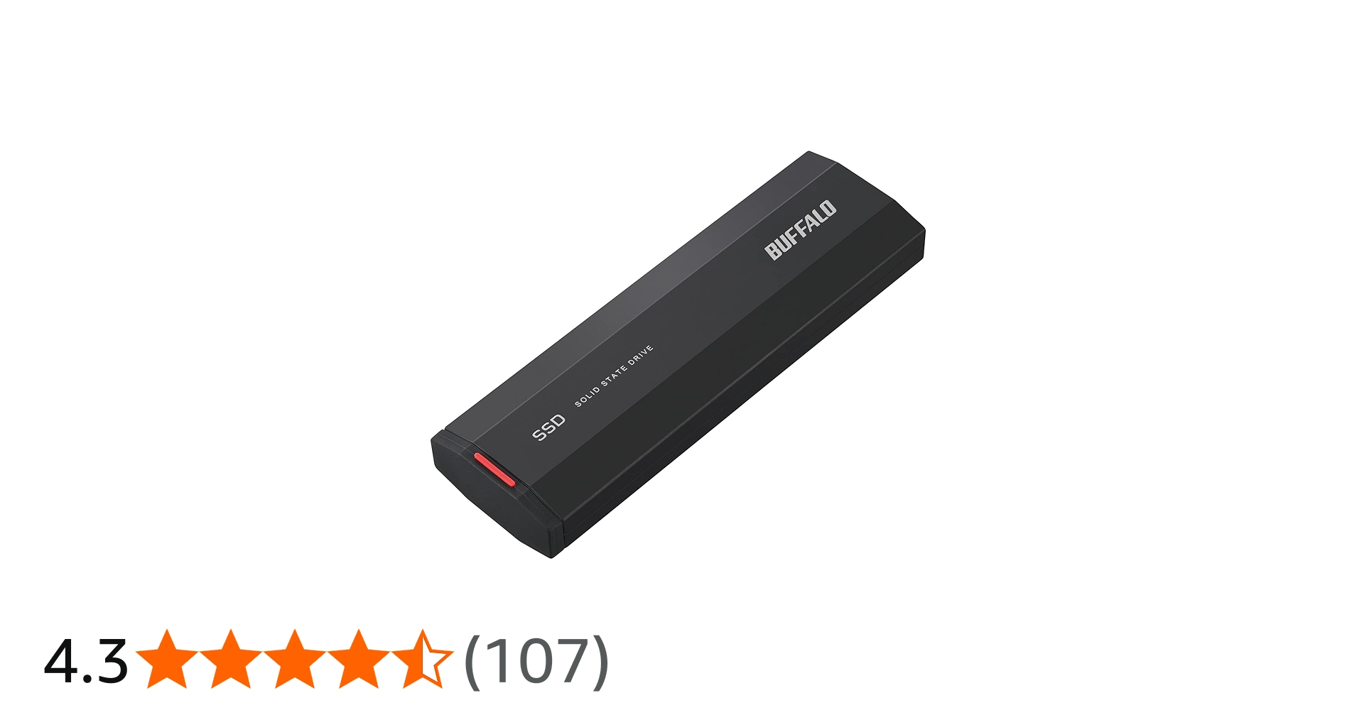 Amazon | バッファロー SSD 外付け 500GB USB 3.2 Gen 2x2 2000MB/秒
