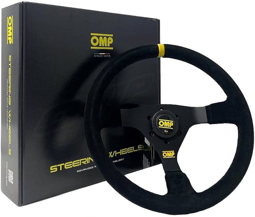 Amazon | OMP ステアリング WRC ブラック スエード OD/1979/N