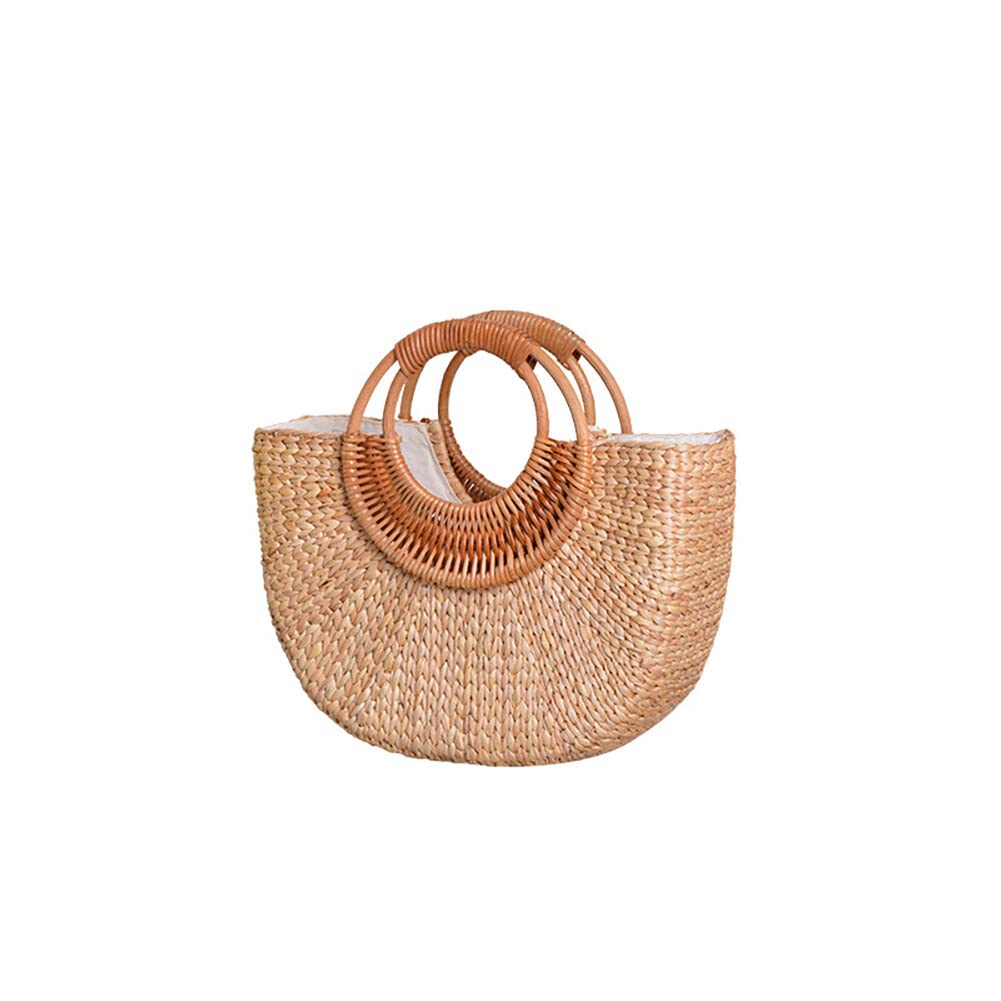 Amazon.com: Eforcase Women Straw Bag Large Woven Bag Round Handle