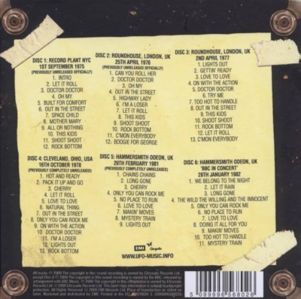 UFO - Official Bootleg Box Set, 1975-1982 - Amazon.com Music