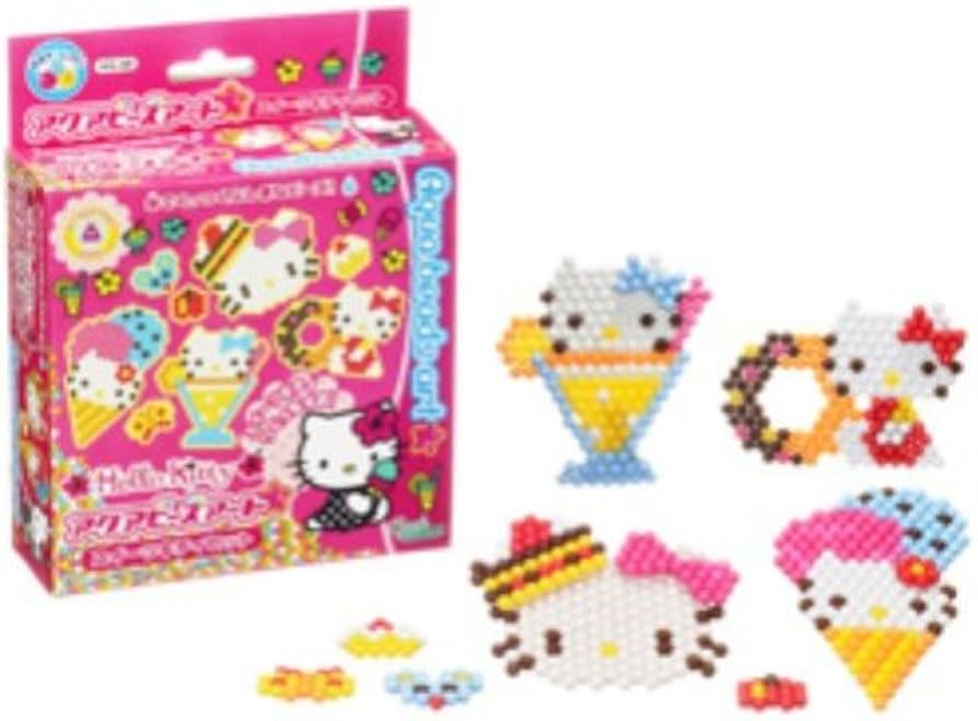 Amazon | アクアビーズアート☆ スイーツキティセット AQ-48 | ビーズ