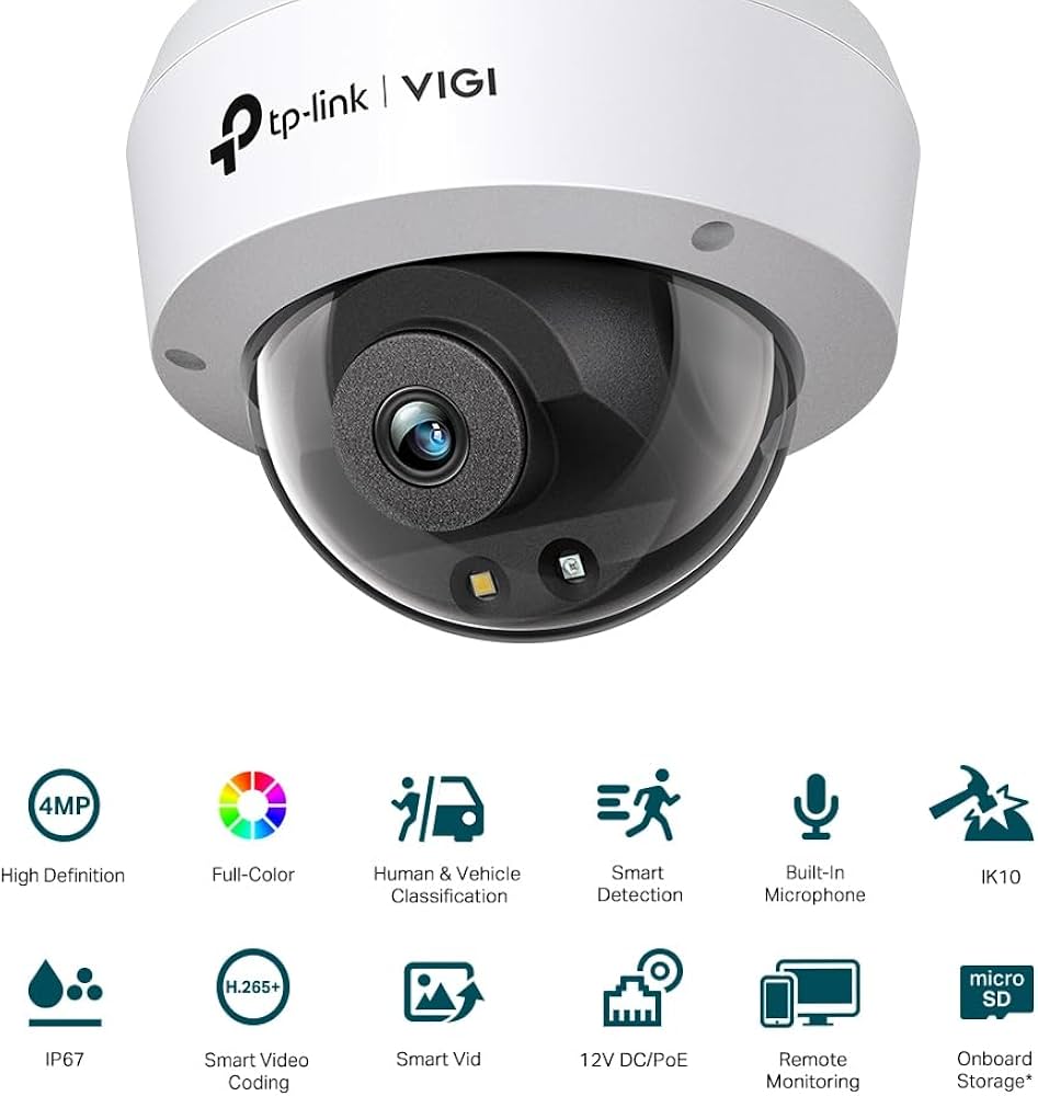 Amazon.co.jp: TP-Link セキュリティカメラ VIGI ドーム型 4MP IP67