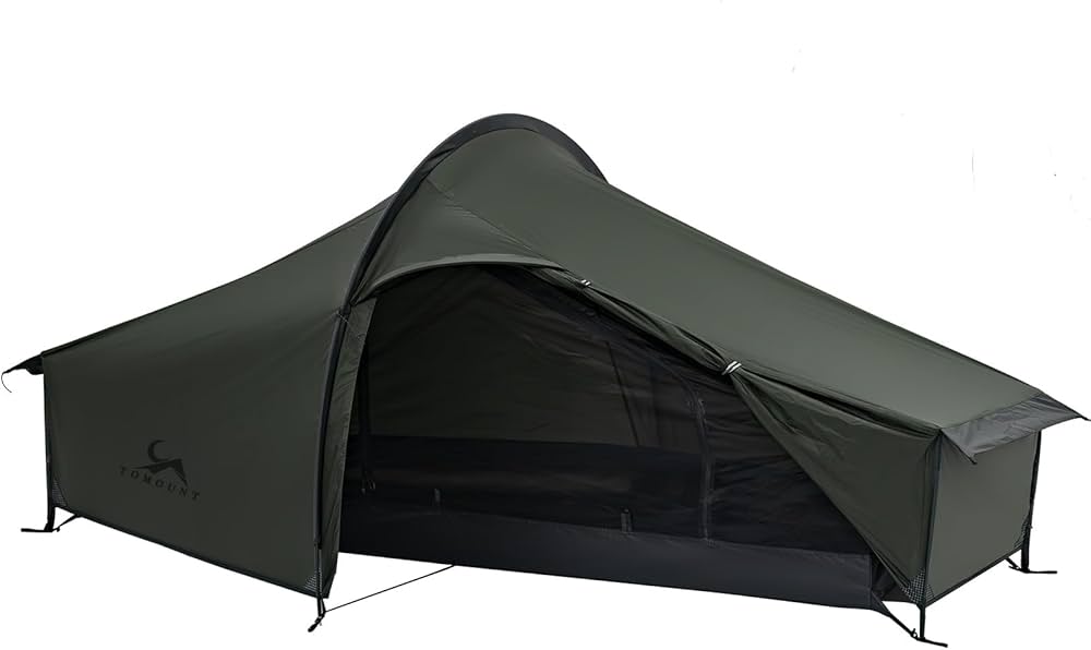 Amazon.co.jp: TOMOUNT ソロ軽量テント 1人用 トンネル20Dナイロン