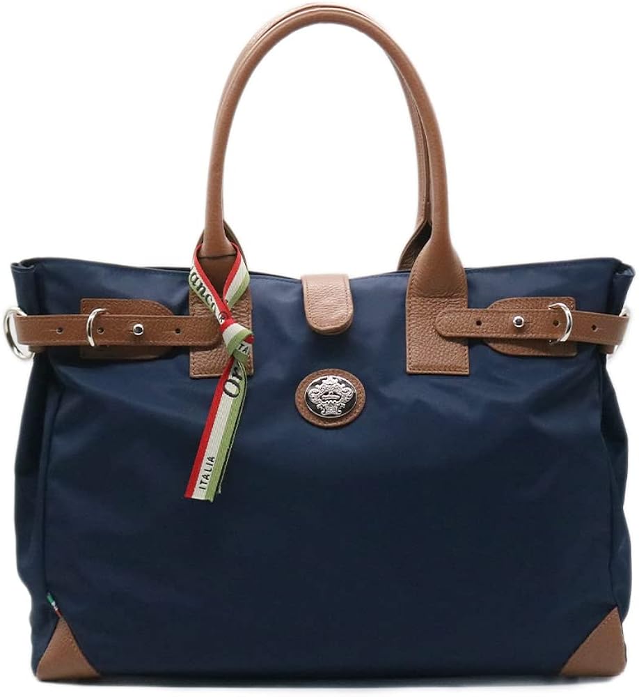 Amazon | [オロビアンコ] トートバッグ ハンド リモンタナイロン 本革