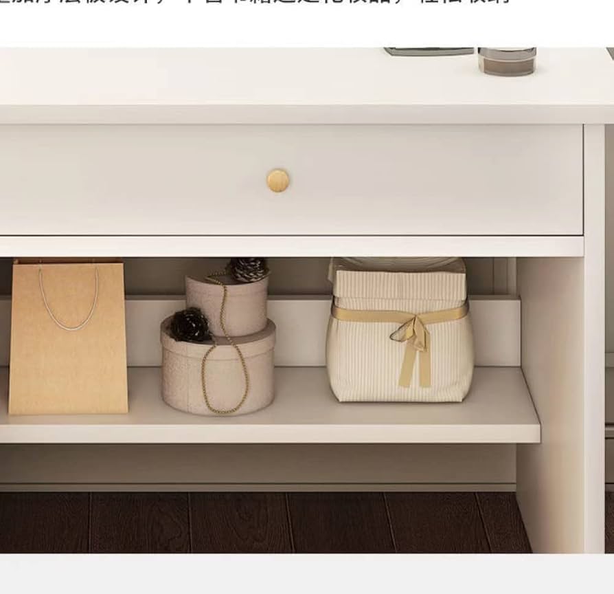 Amazon｜VEEZHA ドレッサー 白 化妆台 梳妆台 化粧台 コンパクト