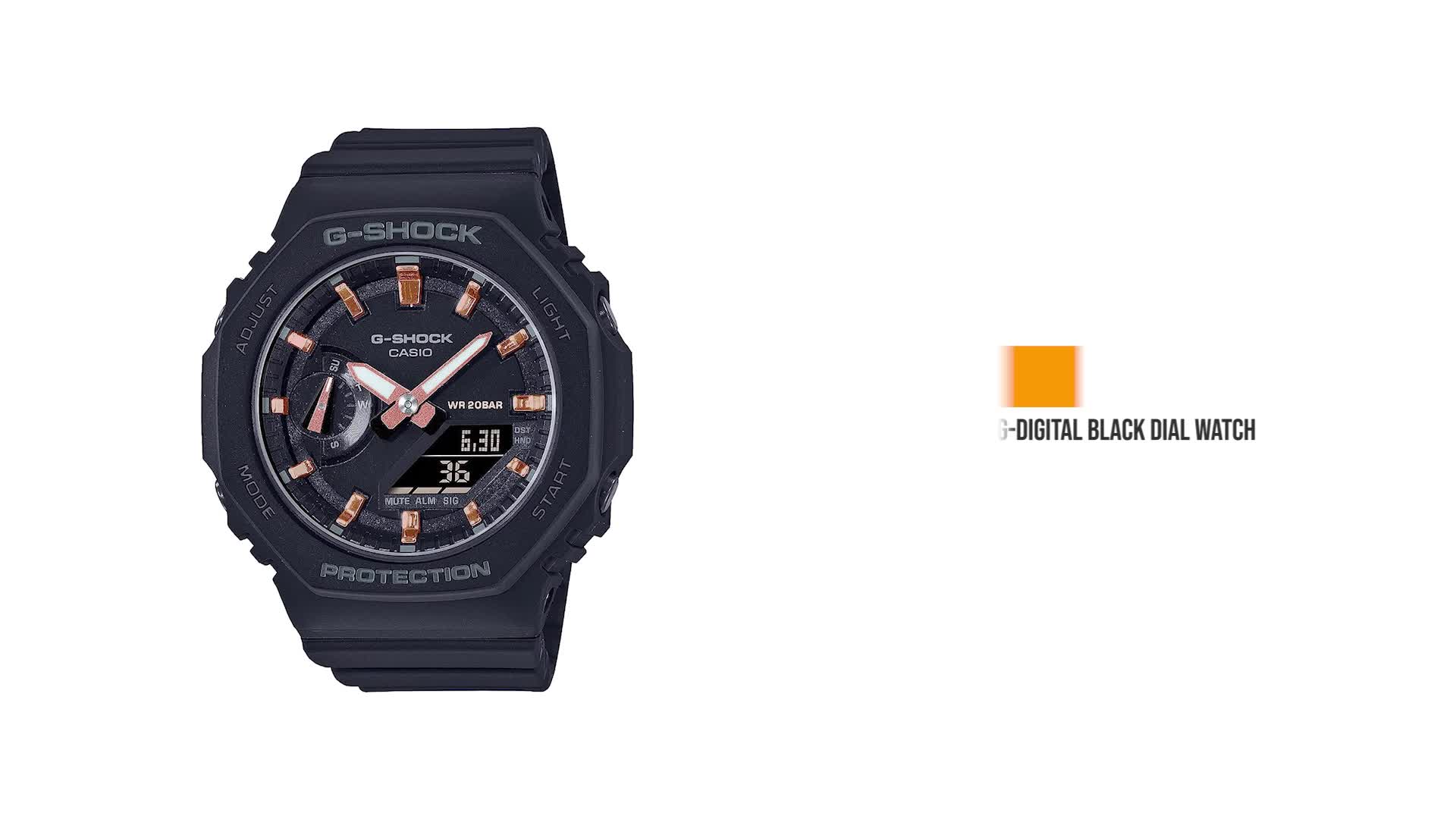 Buy Casio G-Shock GMA-S2100-1ADR Black Analog-Digital Dial Black