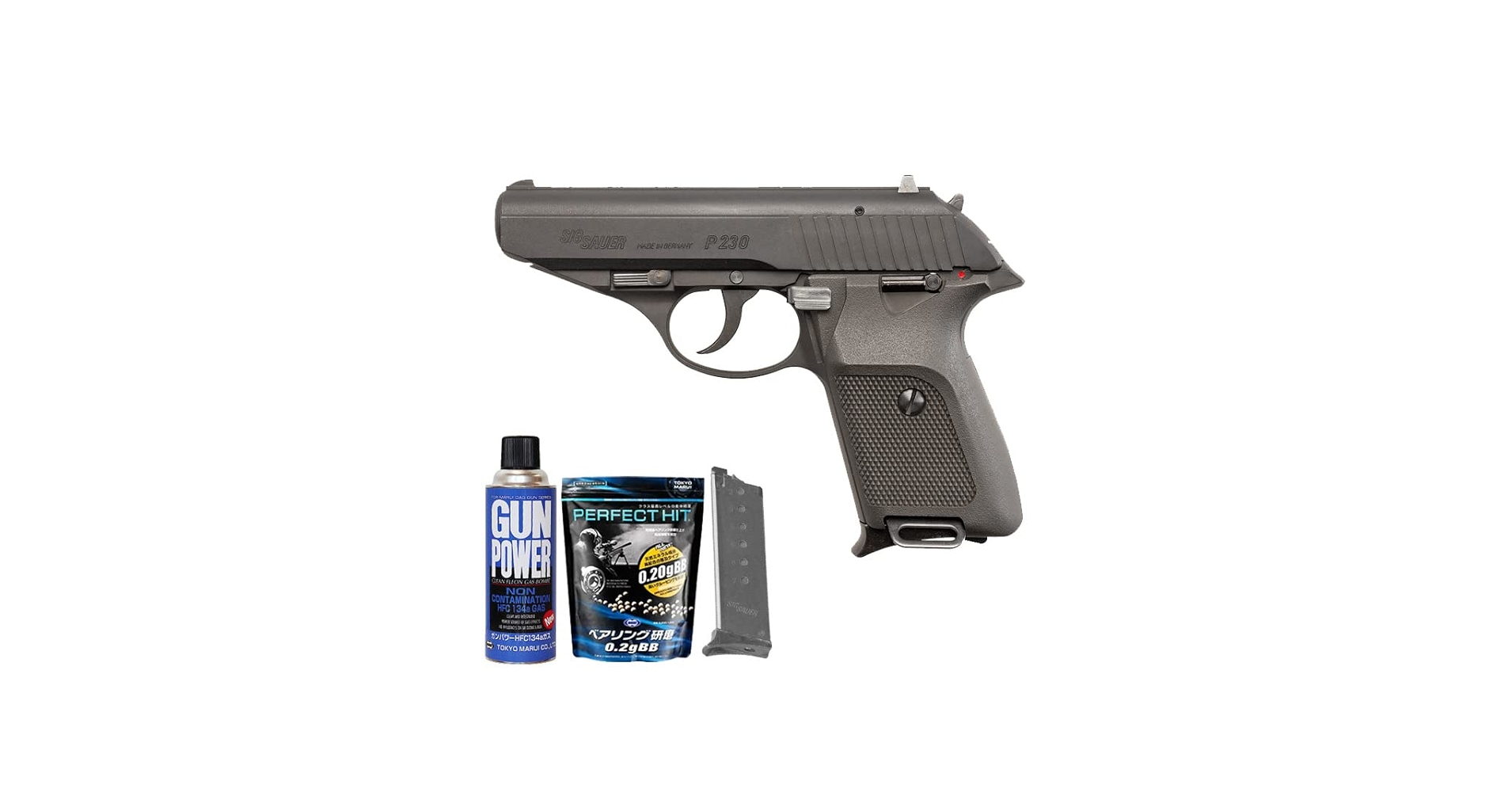 Amazon | KSC SIG P230 JP HW ブラック ガスブローバック | ハンドガン