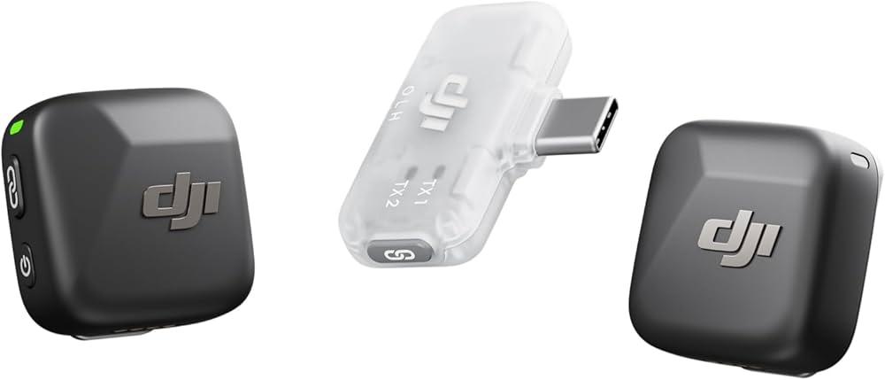 Amazon | DJI Mic Mini（1 TX + 1 モバイル RX）、ピンマイク、iPhone
