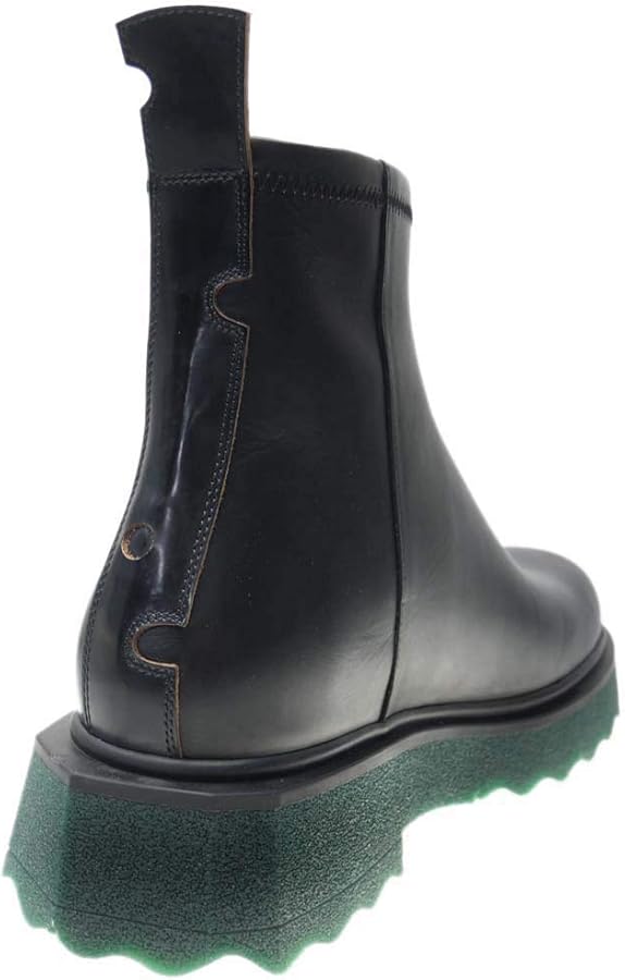 Amazon | [オフホワイト] ブーツ SPONGE SOLE LEATHER ZIP BOOT