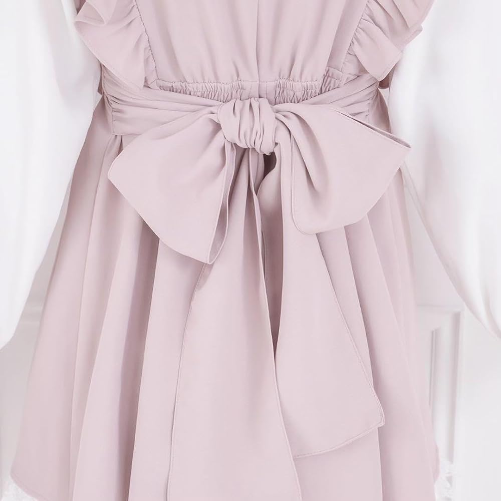 Amazon.co.jp: Pal elfy パルエルフィー レースリボンワンピース 量産