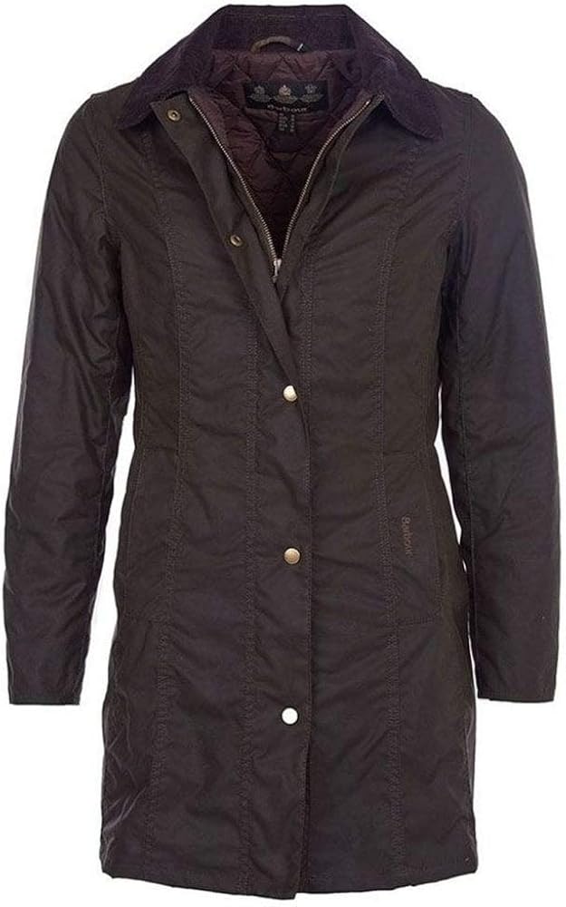 Barbour Women's Olive Belsey Wax Jacket - Olive, Size 4, Regular