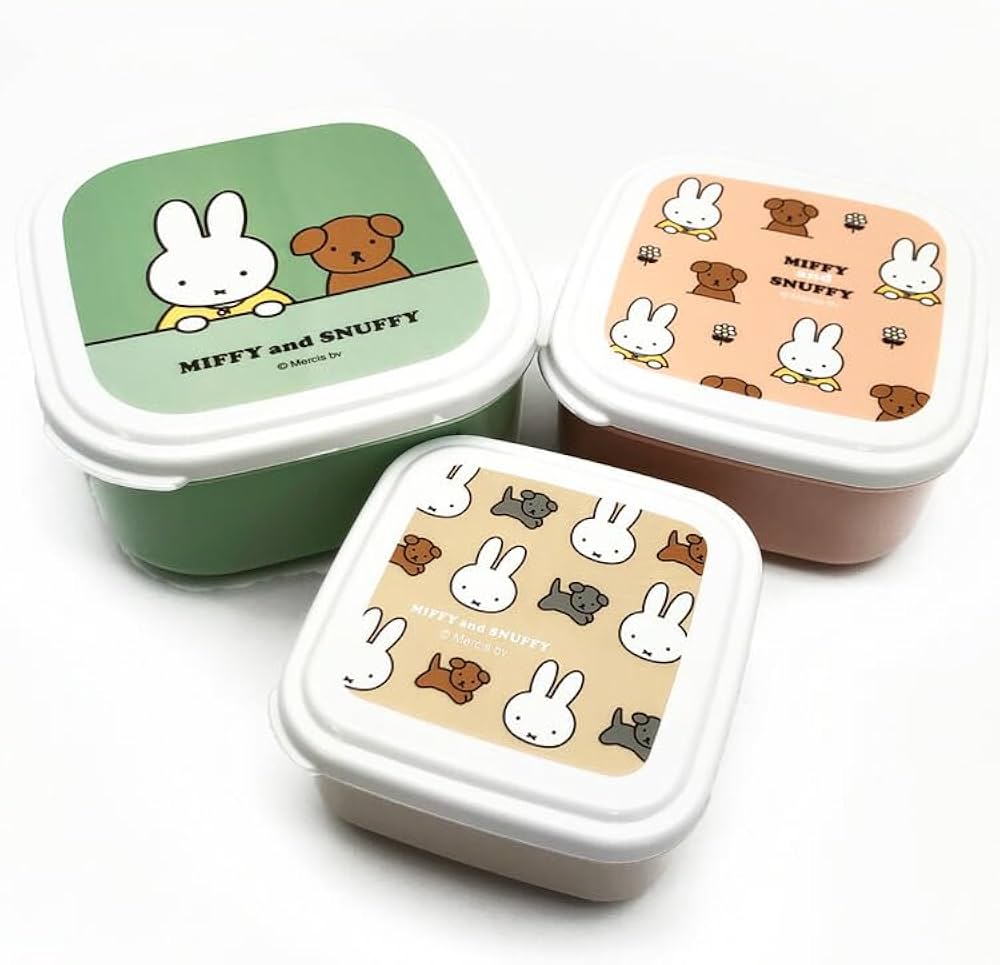 Amazon.co.jp: BS 187971 Miffy Seal Box, 3 Piece Set, Different